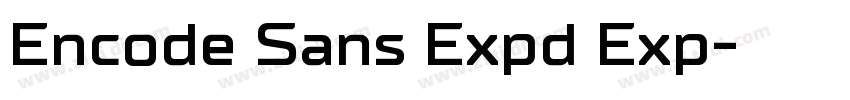 Encode Sans Expd Exp字体转换